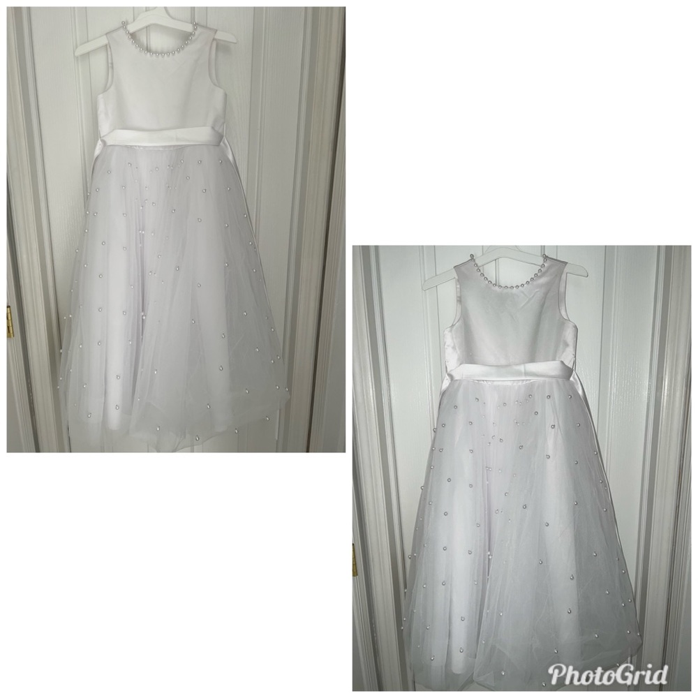Flower Girl Dress Pure White Size 14 Kids